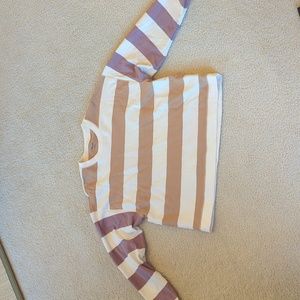 Madewell three quarter sleeve crop sweater